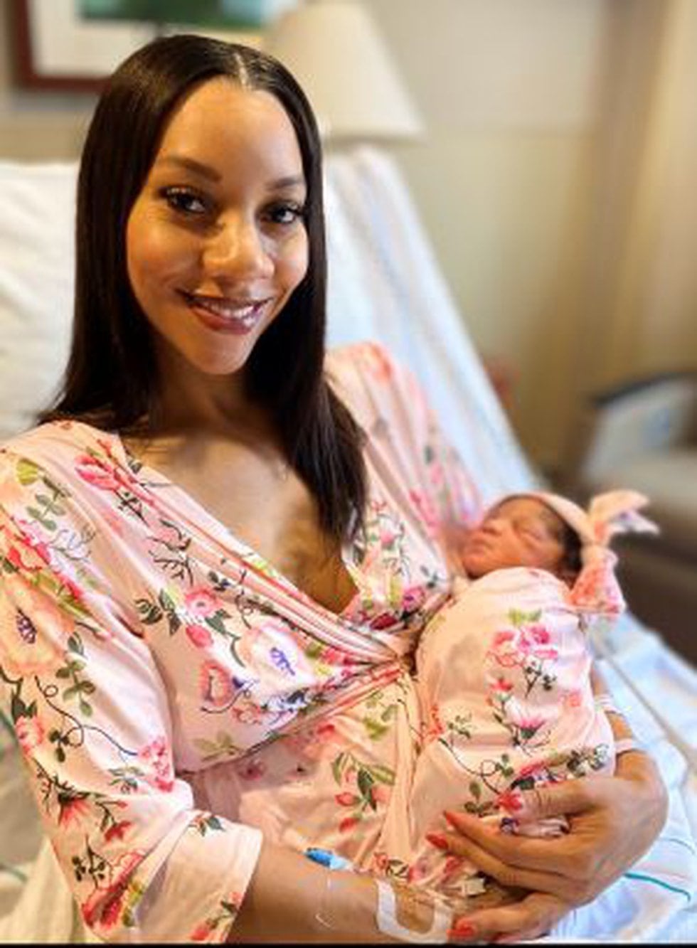 Billie Jean and recently born daughter Kharter Lior.