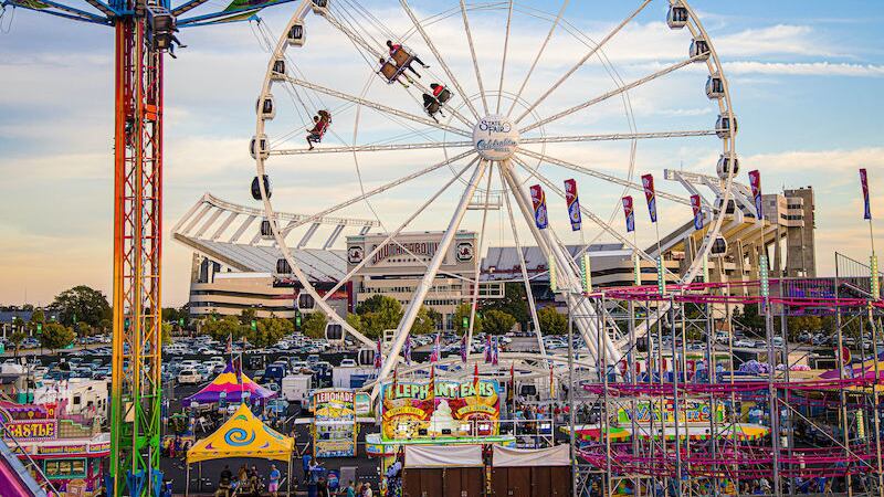 This year, the S.C. State Fair has nearly 70 rides and over 90 food stands.