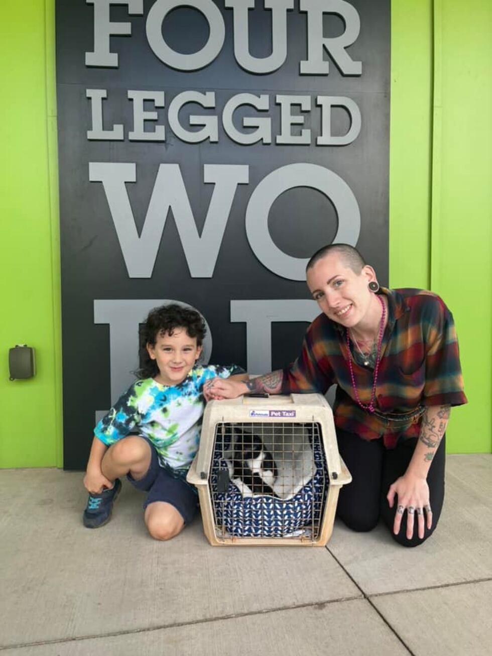 Noodle is on her way home!