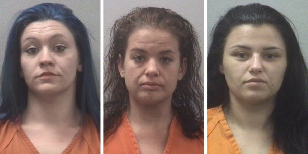 Pictured from left to right, Katie Leavitt, Sarah Steele, and Alexis Wilson were three of six...