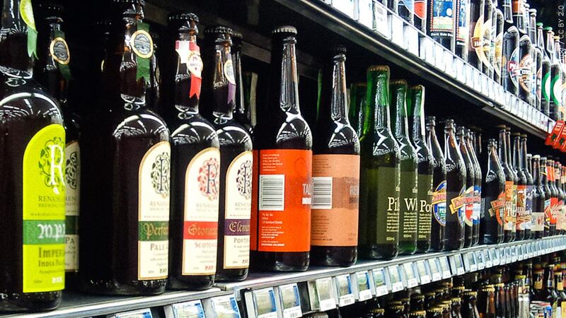 File photo of alcohol in the store.