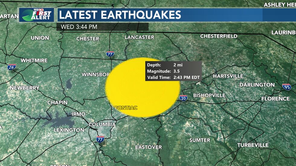 The USGS upgraded the earthquake to a 3.5 magnitude.