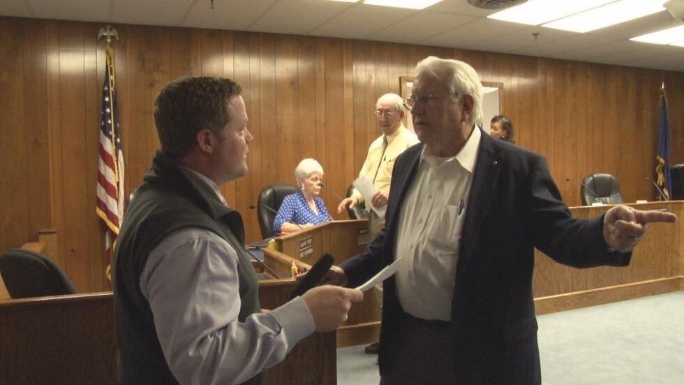 Fairfield County administrator Phil Hinley denies sending and downloading any pornography from...