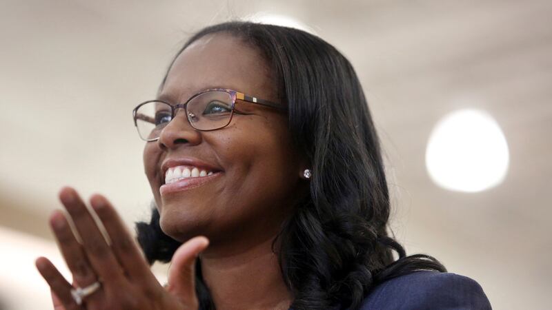 FILE - Old Dominion women's basketball coach Nikki McCray-Penson smiles in Norfolk, Va., May...