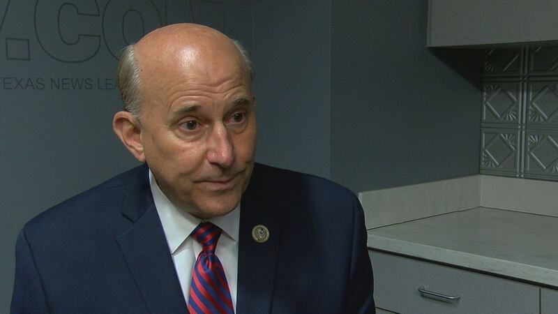 FILE PHOTO -- U.S. Rep. Louie Gohmert speaks to a KLTV 7 reporter on Oct. 30, 2018 in Tyler,...