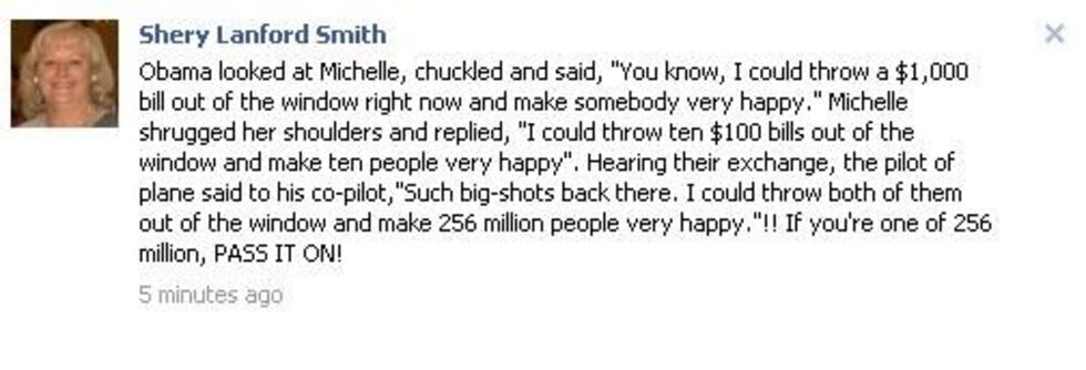 A screen-capture of the post (Source: The Sumter Item's Nick McCormac)
