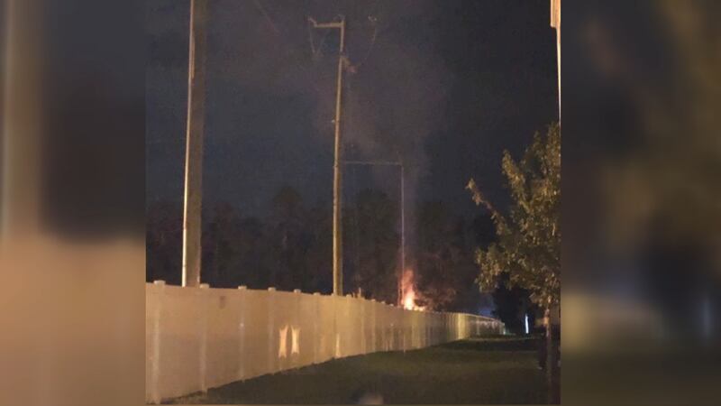 According to the sheriff’s office, deputies first saw the flames on Tuesday night behind the...