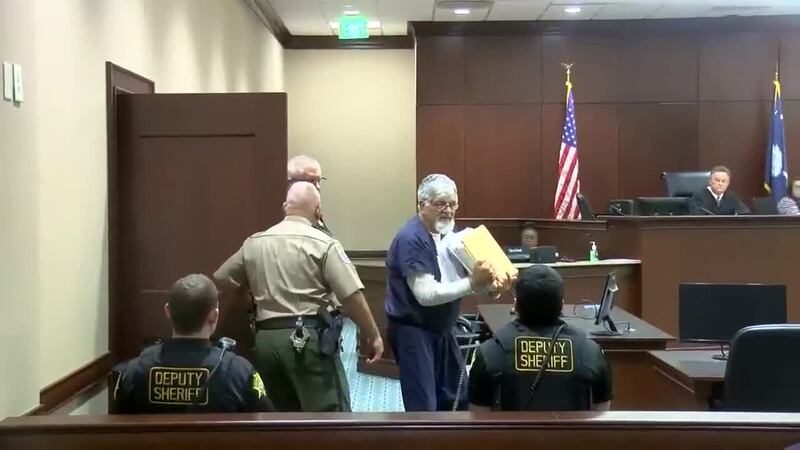 Accused murderer Fred Hopkins appeared in court Thursday for an appearance.