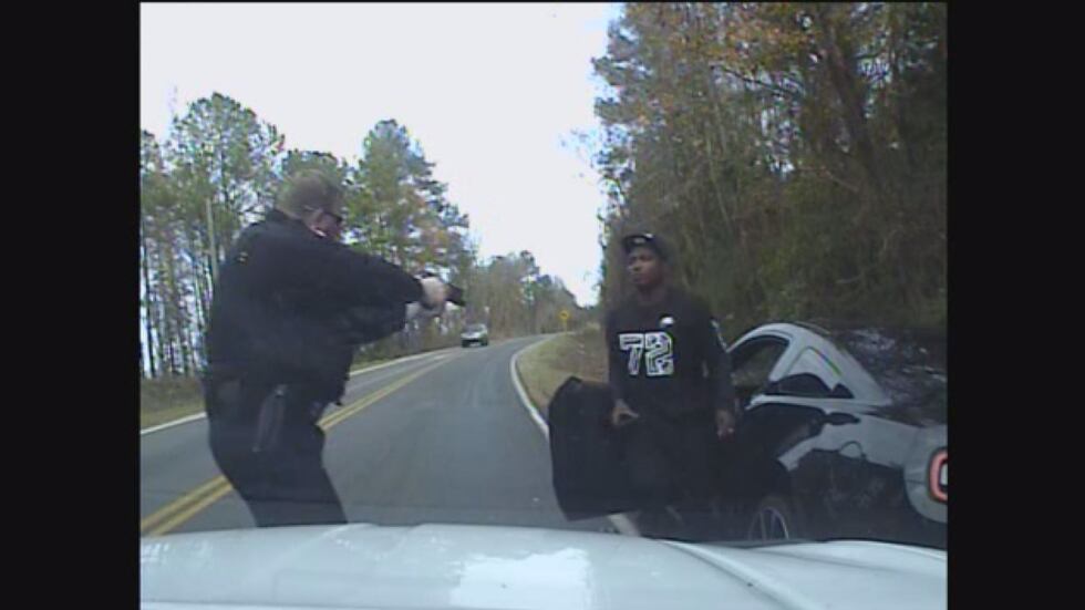 A still image taken from dash camera video of the arrest. (Source: Kershaw County Sheriff's...